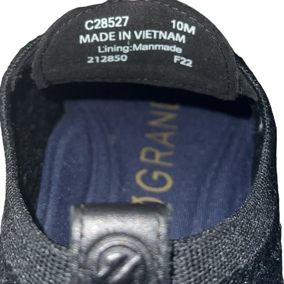 Cole Haan Zerogrand Stitchlite Black Oxford Wingtip Shoes Size 10 - Picture 7 of 10